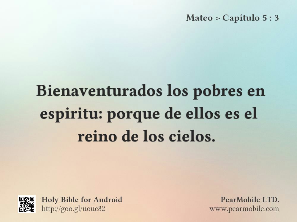 Mateo, Capítulo 5:3
